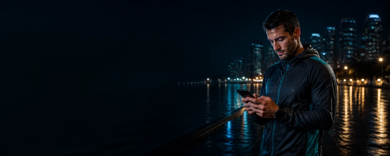 Australian runner using the mobile app