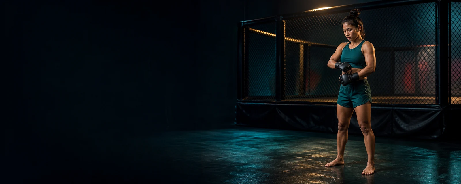 Australian MMA athlete before a bout
