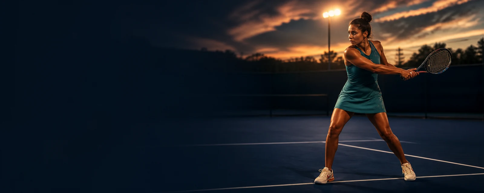 Australian tennis player serving