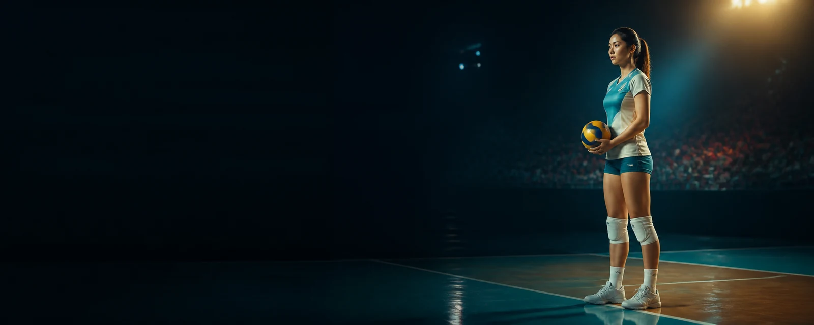 Australian volleyball player during a match